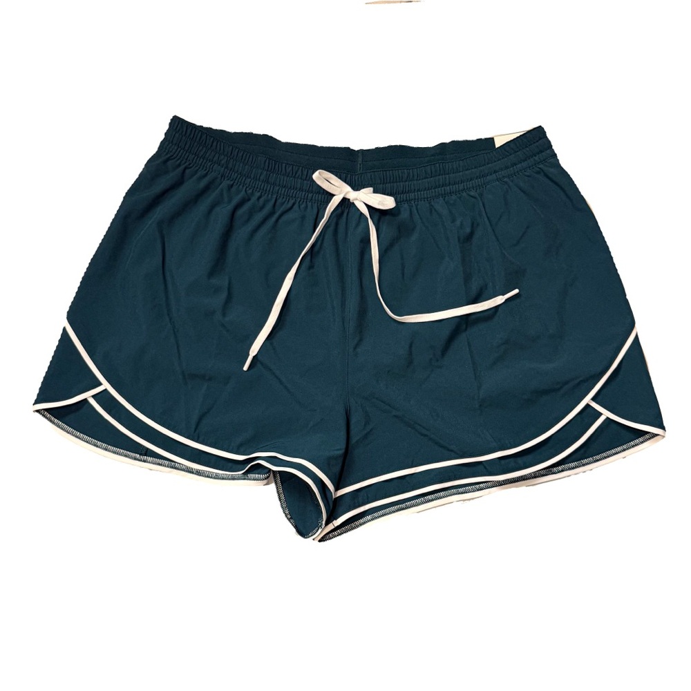 CALIA by Carrie Underwood Teal Athletic Shorts with White Trim